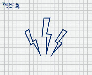 Vector dark color icon on a light background in a cage