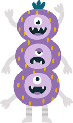 Childish Monster With Three Heads