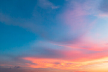 爽やかな夕空