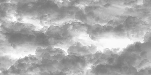 Black overcast clouds are about to beautiful natural storm clouds, summer black cloud sky gradient grey background gloomy landscape in environment day horizon dark sky small and large dramatic clouds.