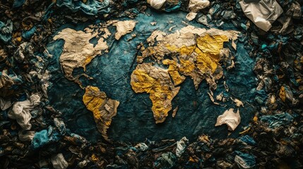 Clothes causing global textile pollution and waste accumulation