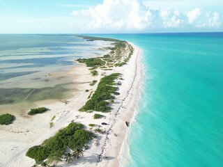 aerial Isla blanca, cancun, mexico