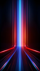 Digital red and blue glowing light abstract graphic poster background