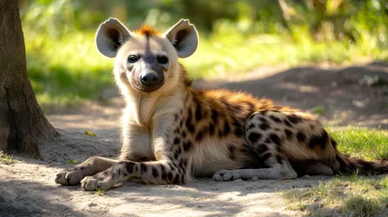 hyena in the jungle