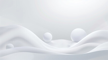 Minimalist futuristic background with geometric shapes and waves
