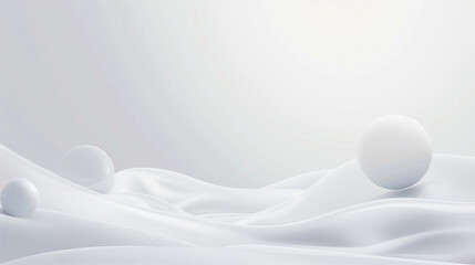 Minimalist futuristic background with geometric shapes and waves