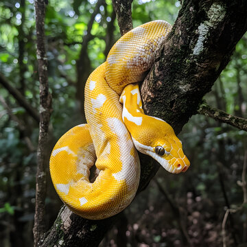 yellow tree python