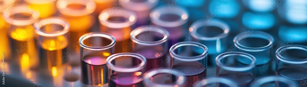 Poster many test tubes in a rack some with positive samples.