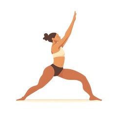 woman doing yoga