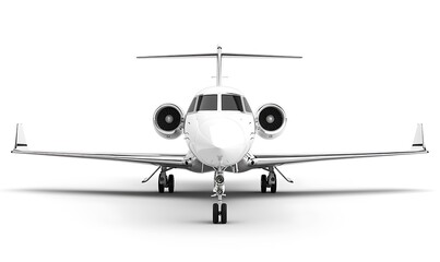 Fototapeta premium Airplane isolated on white background
