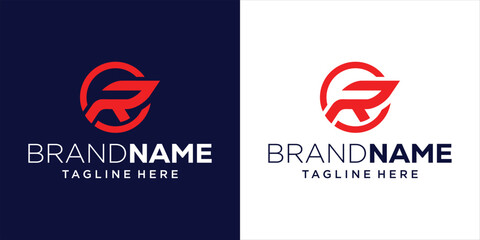 Creative Abstract R Letter Sport Logo Design, Design Inspiration, Illustration, Vector