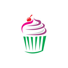 cake logo , food logo vector