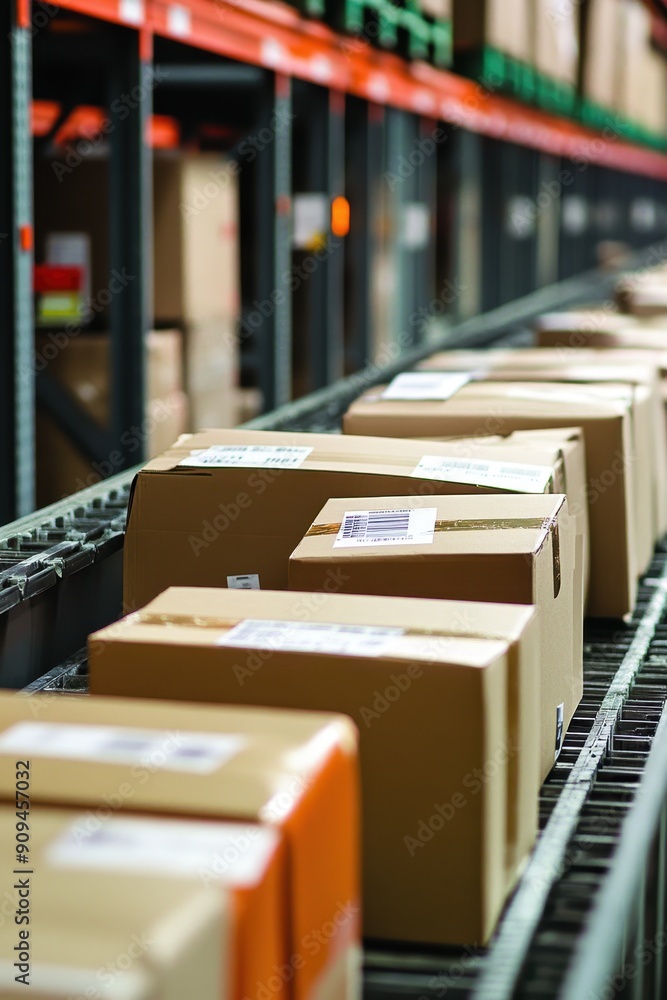 Poster warehouses process ecommerce returns ensuring customer satisfaction with restocked items
