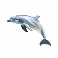 Fototapeta premium Dolphin isolated on a white background