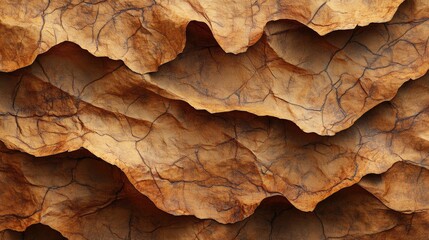 Fototapeta premium A wrinkled paper background in soft brown tones, perfect for adding a vintage or rustic touch