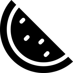 Rounded Filled Watermelon Icon