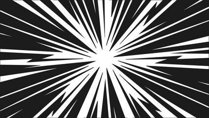 Black and white Ray cartoon illustration