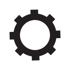 Settings black icon. Gear Icon Set - Vector Collection of Gears App settings, tool, symbol and productivity white background vector illustration.