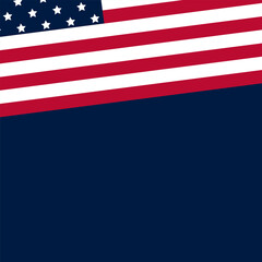 Naklejka premium USA campaign illustration vector template