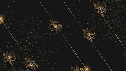 Black gold luxury background