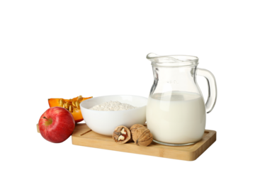 PNG, Ingredients for baking and fruits, isolated on white background