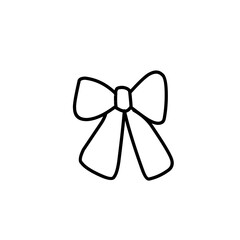 outline the gift ribbon