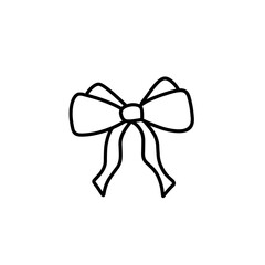 outline the gift ribbon