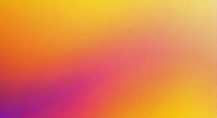 Obraz premium yellow pink grainy gradient background noise texture poster backdrop banner design, copy space