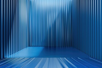 minimal blue wall scene, minimal blue abstract background and blue podium