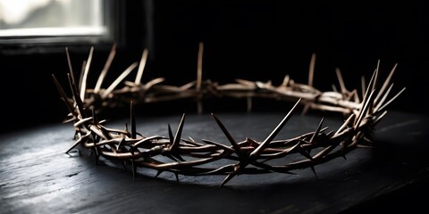 The Crown of Thorns, a sacred relic, embodies Jesus Christ's immense suffering during His Passion. Potent symbol of His sacrifice, revered as holy Christian artifact and a profound biblical.