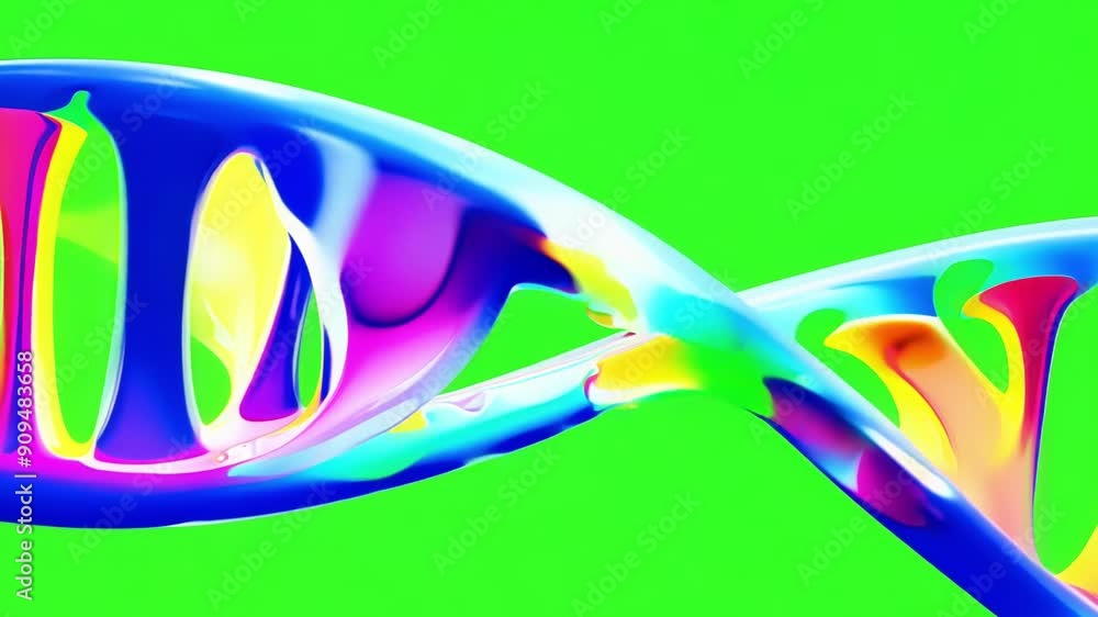 Poster as they twist and turn the dna strands create a mesmerizing kaleidoscope of colors and patterns. gre