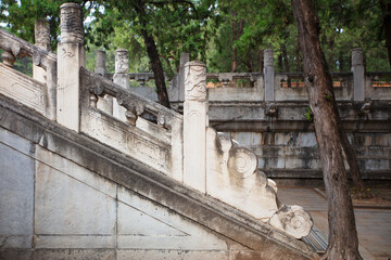 The interior environment of Dingling Mausoleum in Beijing