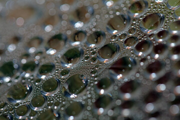 Water humidity drops bubbles macro on water colorful background liquid moments fifty megapixels big size instant printings