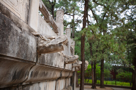 The Chiwen drainage system in the Dingling scenic area of ​​the Ming Tombs in Beijing