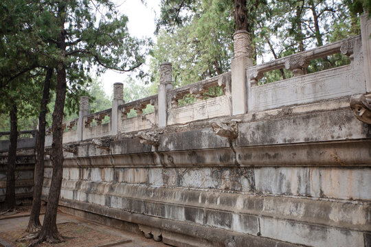The Chiwen drainage system in the Dingling scenic area of ​​the Ming Tombs in Beijing