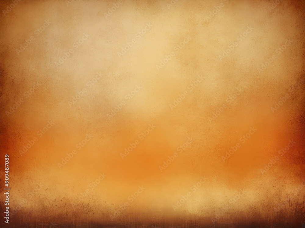 Wall mural abstract glowing orange background brown colorful vintage grunge background texture gradient design