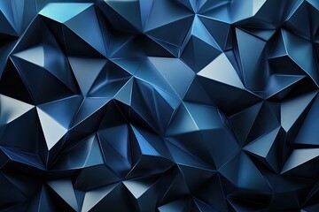 Fototapeta premium Abstract Background Abstract Dark Blue Background Polygon luxury background and modern background