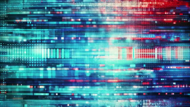 A glowing background consisting of different blue polyline pixels
