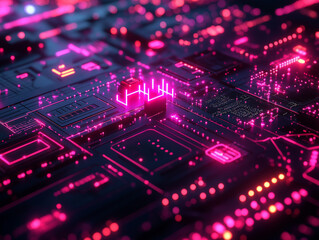 Fototapeta premium electronic circuit board