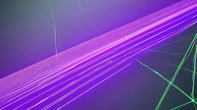 A stunning purple light trail elegantly glides through a dark backdrop, creating a mesmerizing visual experience of motion and color.