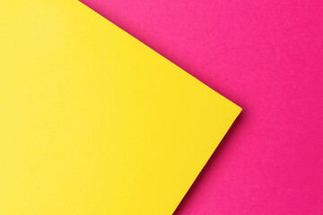 Bright Yellow and Pink Abstract Geometric Background with Vivid Contrasting Colors