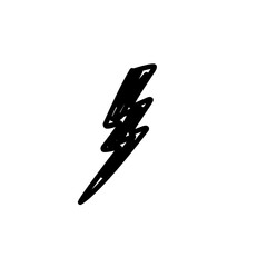 hand drawn lightning icon