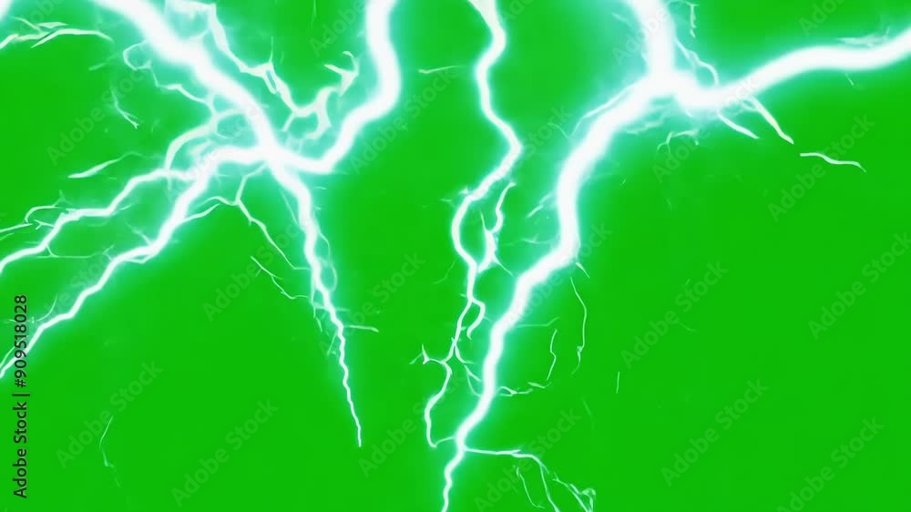 Poster a visual feast of electricity as animated lightning bolts zigzag and twist across the sky creating a