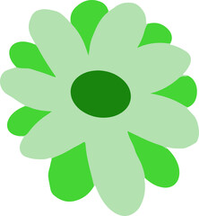 green flower vector