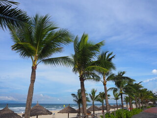 Fototapeta premium the beautiful Non Nuoc beach in Da nang, Vietnam