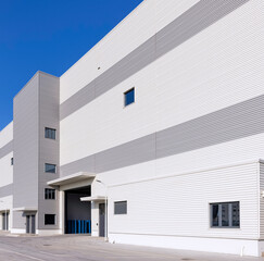 Large factory building structure