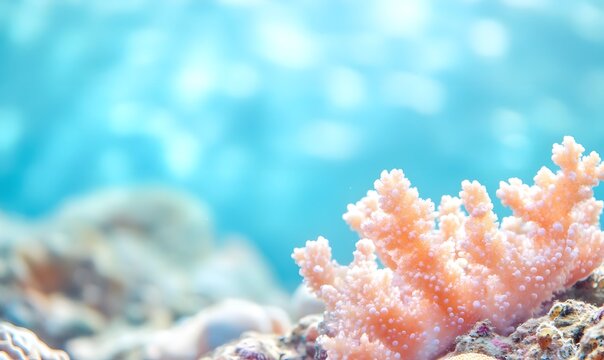 Beautiful coral in the sea, Generative AI