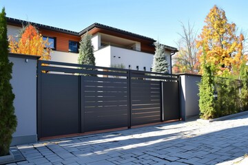 Modern Gate Sliding Gate Automation for Iron and Metal House Entrance, Gate, House, Modern, Iron,...