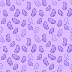 seamless pattern of jelly bean