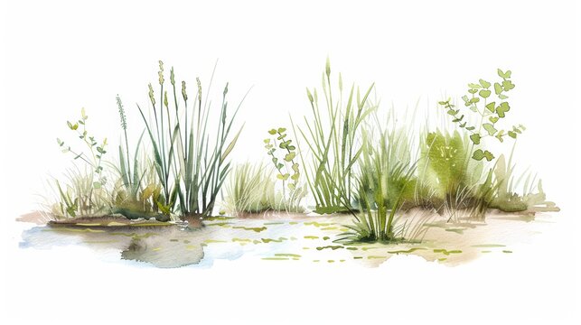 Constructed wetland for wastewater treatment, water conservation, natural filtration